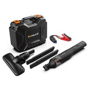 Kit de herramientas inalámbricas, aspiradora con arrancador de salto y batería extraíble