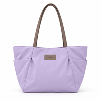 Sac fourre-tout en nylon imperméable personnalisé, grande capacité, pour le travail, les courses, les voyages, avec design multi-poches