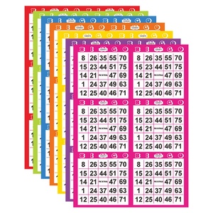 Cartes de Bingo 75 Balles Multicolores Personnalisées Haut de Gamme à Impression Numérique Couleur Intégrale, Vente en Gros Direct Usine, Jeu de Bingo en Papier - Product Image 5