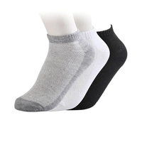 Chaussettes habillées pour hommes de haute qualité, anti-bactériennes, décontractées, blanches et noires, avec logo imprimé, style mocassins, invisibles