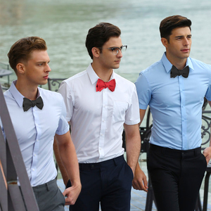 Lụa Masonic Thiết Kế Khác Nhau Hai Mặt Rắn Đen Tự Tie Bow Tie - Product Image 5