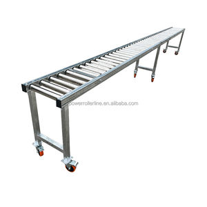 Çok sanayi için Naili konveyör, elektriksiz paslanmaz çelik hareketli ve sabit makaralı konveyör ayarlanabilir hız lastik bant - Product Image 1