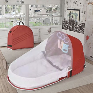 Cuna de bebé portátil plegable con juguetes, juego de <span class=keywords><strong>cama</strong></span> de bebé con mosquitera, <span class=keywords><strong>nido</strong></span> de viaje de bebé plegable portátil - Product Image 1