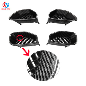 Garniture de ventilation latérale ABS pour Chevrolet <span class=keywords><strong>Corvette</strong></span> C6 <span class=keywords><strong>2005</strong></span>-2013, style ZR1, finition noire - Product Image 2