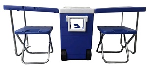 Enfriador de pícnic al aire libre, juegos de mesa de refrigeración plegable, caja refrigeradora, carrito, TR-28L - Product Image 5