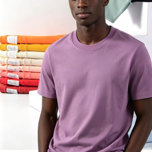 Camiseta de Algodón de 250 g/m² para Hombre, de Alta Calidad, con Logotipo OEM al por Mayor, para Imprimir Logotipos, Talla Grande - Product Image 4