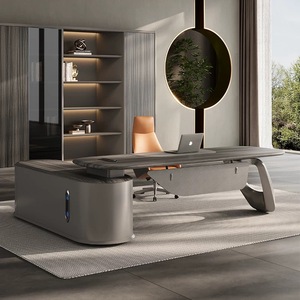 Venta de Fábrica: Muebles de Oficina para el Hogar, Mesa de Esquina en Forma de L, Mesa de Oficina de Diseño Moderno, Mesa de <span class=keywords><strong>Director</strong></span> de Madera - Product Image 4