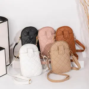 Lightweight Crossbody Handbags Womens PU Leather Small Crossbody Cell Phone Purse