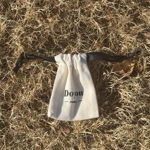 Wholesale Custom 100% Organic Cotton Canvas Bags Recycled Cotton Dust <b>Drawstring</b> <b>Pouch</b> Muslin <b>Drawstring</b> Bags - Product Image 2
