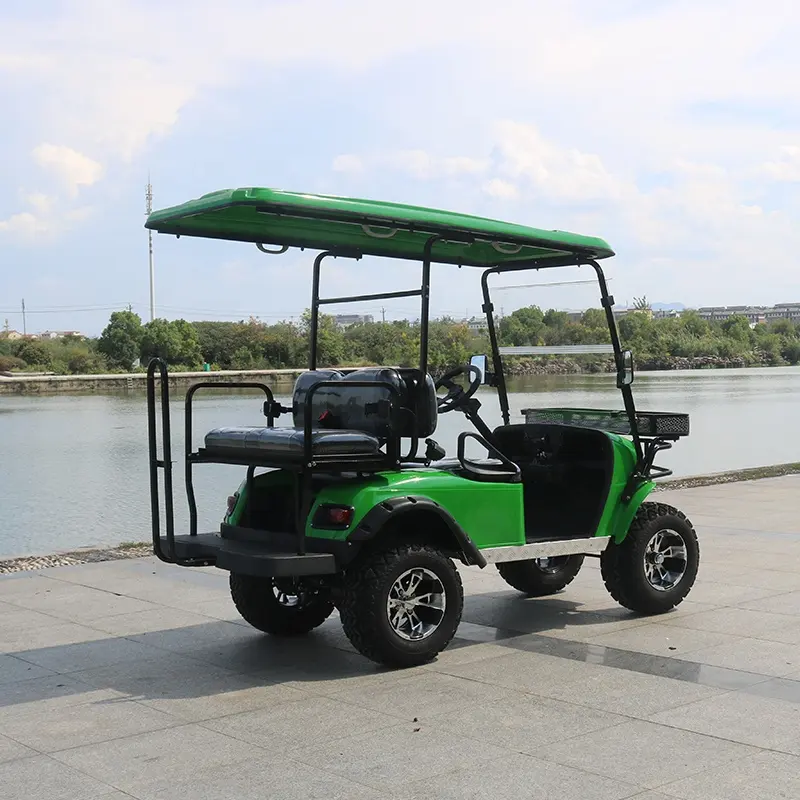 Fabriek Kwaliteit Off Road Lithium Batterij Aangedreven 2 + 2 Zits Golfkar Buggy