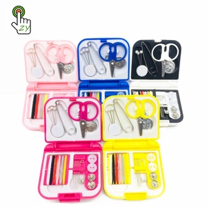 Kit De Voyage Kit De Couture De Voyage CIV - Ensemble Compact Avec Fils, Aiguilles, Ciseaux Et Boutons - Idéal Pour Réparations Urgentes - Format Portable Bleu Trousse Couture Voyage