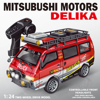 Voiture RC Delica Van 2.4G RTR Mini 2WD entièrement proportionnelle 1:24 avec moteur 130S et servo 9g, modèle tout-terrain