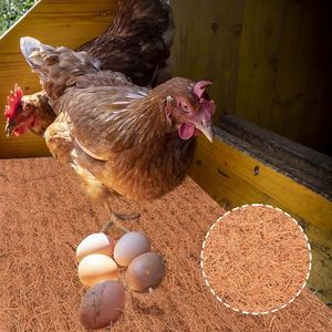 แผ่นรองรังไก่ทำจากใยมะพร้าวธรรมชาติ  แผ่นรองรังไก่เอนกประสงค์ สำหรับไก่ไข่ - Product Image 1
