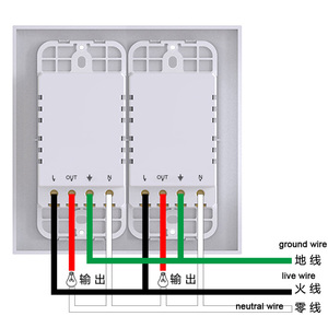 Ledeast DS-123-1S tuya <span class=keywords><strong>wifi</strong></span> thông minh chuyển đổi ánh sáng chúng tôi tiêu chuẩn 2 gang Wall Mount với Glass Touch Panel cho tự động hóa nhà - Product Image 3