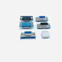 MINI D USB d-sub DB22 VGA macho 22 pin d-sub 22 p dB socket ángulo recto/conector vertical