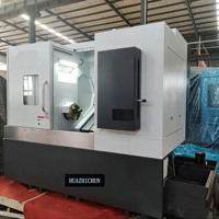 Mesin Bubut CNC HUAZHICHUN TCK500 Tipe Slant Bed Single Spindle Medium Duty untuk Pemesinan Presisi Logam