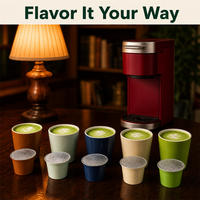 Capsules de café expresso au matcha onctueux, dosettes de thé vert crémeux, machine à café individuelle, prix de gros