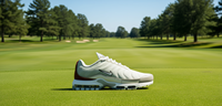 Chaussures de golf unisexes en cuir véritable Plus Golf pour joueurs NRG Championship, semelle extérieure en caoutchouc, semelle intermédiaire en EVA