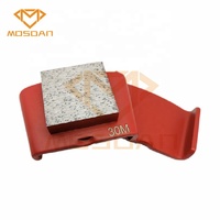 Mosdan Ez Change outil de plaque de meulage de diamant de bloc carré de Singe pour les meuleuses de béton de plancher
