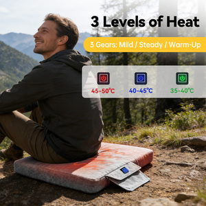 وسادة مقعد مربعة سميكة للغاية مقاومة للماء من البولي يوريثان، وسادة كرسي للتخييم في الهواء الطلق، وسادة أثاث الفناء، سهلة التنظيف - Product Image 3