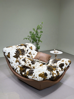 Fauteuil inclinable à bascule, style nordique moderne minimaliste, fauteuil de détente, pour salon, chambre, maison, hôtel, appartement, décoration