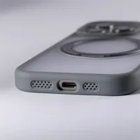 Coque antichoc magnétique avec anneau métallique rotatif à 360° pour iPhone 16 Pro Max 15 14 13, compatible avec la charge sans fil