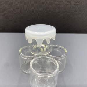 Mini Frasco de Vidrio Hexagonal Portátil de 6 ml con Tapa de Silicona Negra para Envasar Medicamentos, Cremas, Galletas y Dulces - Product Image 3