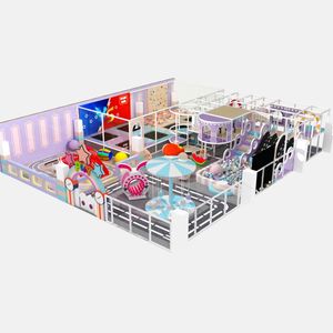 Safe and Exciting Commercial Macaron Theme Naughty Castle Plastic Equipment <b>Trampoline</b> Park Softplay Indoor Playgrounds Kids - Product Image 2