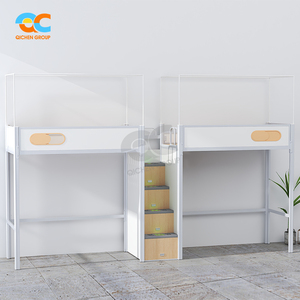 <span class=keywords><strong>Lit</strong></span> superposé ergonomique <span class=keywords><strong>avec</strong></span> <span class=keywords><strong>bureau</strong></span> et escalier, optimisé pour l'espace, pratique, pour dortoir d'école secondaire - Product Image 1