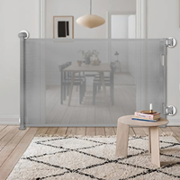 Barrière de sécurité pour enfants à vente chaude, matériau PVC, clôture pour bébé, sécurité domestique, barrière de sécurité pour escalier, barrière de sécurité pour porte, barrière rétractable pour bébé