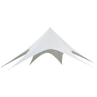 Carpa Estrella Hexagonal Personalizada de Aluminio de Fácil Instalación, Carpa de Una Sola Poste para Exteriores, para Exposiciones, Campamentos y Playa