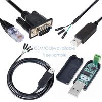 OEM/ODM 1,8 M PLC Programación USB RS232 DB25 Cable Chaqueta de PVC Conductor de cobre estañado blindado Uso industrial de 12 meses para