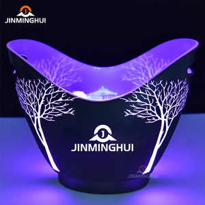 Không có moq nóng bán hộp đêm thanh acrylic nhựa Sâm banh mát có thể sạc lại với điều khiển từ xa dẫn Xô đá cho bữa tiệc - Product Image 2