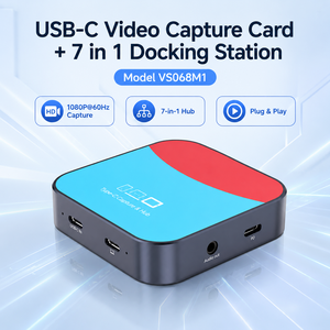 Tarjeta Capturadora de Video USB C <span class=keywords><strong>7</strong></span> en 1, Estación de Acoplamiento 1080P60, Salida HDMI en Bucle, 100W PD 3.0, Hub USB 3.0, Salida de Audio para Laptop - Product Image 3
