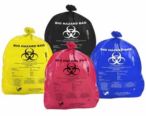 Bền Y Tế Chất Thải Túi Lâm Sàng Chất Thải Bao Công Nghiệp Biohazard Nhiệm Vụ Nặng Nề Túi Rác Cho An Toàn Chất Thải Xử Lý Thực hiện - Product Image 1