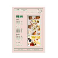 Personnalisé A2 A3 A4 A5 affiche commerciale/dépliant/dépliant/impression de menu vente en gros
