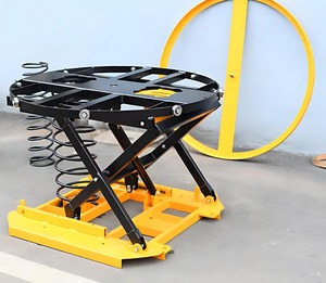 Plataforma elevadora automática con resorte hidráulico y palanca de elevación, plataforma de manejo de materiales con equilibrio automático. - Product Image 6