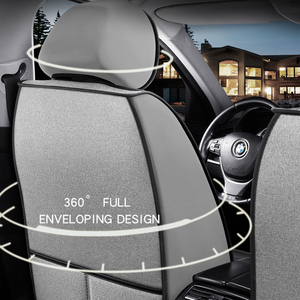 2024 New Arrival Độ Ẩm Wicking Lanh Lanh Vải Nội Thất Phụ Kiện Đầy Đủ Xe Chỗ Ngồi Bao Gồm Bộ Tựa Đầu Cho Golf Passat Da - Product Image 2