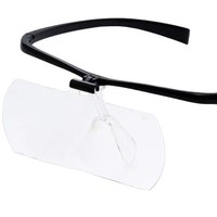Lunettes grossissantes Trusco Nakayama à porter sur les oreilles, grossissement 1,6x, monture noire, pour broderie, tatouage, lecture, fabriquées au Japon