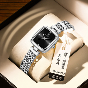 POEDAGAR 768 Montre carrée de luxe pour femmes Montre à quartz étanche en acier inoxydable pour femmes Montre élégante à la mode pour femmes - Product Image 3