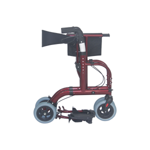 <span class=keywords><strong>Rollator</strong></span> plegable de aluminio médico de estilo europeo con respaldo, 300 libras. Capacidad, - Product Image 3