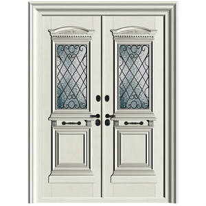 ABYAT ราคาที่แข่งขันคู่ประตูทางเข้าอลูมิเนียมครึ่งการออกแบบประตูกระจก - Product Image 2