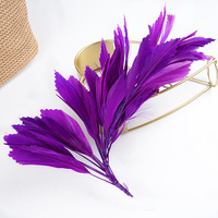 Plumes d'oie teintes de qualité supérieure, souples et flottantes, 6-8 pouces, pour décorations florales, vêtements et coiffures, directement de l'usine, HK Feathers