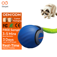 Balle roulante électrique interactive Elecpet pour animaux de compagnie, avec recharge USB factice, jouets électriques pour chats