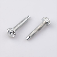 Vis de machine à tête cylindrique Torx externe en acier au carbone zingué, anti-effraction, anti-vol, à tête fleurie, classe 4.8 8.8