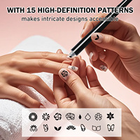 Nouveau Style 15 modèles haute définition Nail Art timbre stylos outils essentiels de tampon à ongles pour le fournisseur professionnel d'impression d'ongles