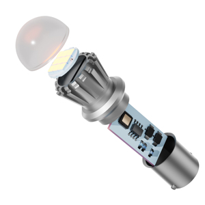 1156 9SMD 3030 Bombilla LED 670LM 6W Alta Eficiencia de lúmenes 110LM/W Instantánea en larga vida útil <span class=keywords><strong>para</strong></span> luz de <span class=keywords><strong>señal</strong></span> de giro de freno trasero de coche - Product Image 2