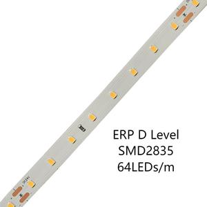 Tira de luces LED DC24V SMD2835 de alta calidad, 64LEDs/m 3 W/m, 8mm, retroiluminación de tira LED PCB para iluminación de estante de exhibición minorista - Product Image 2