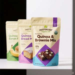 Sachet en Mylar à fond plat noir mat de 250 g (8 oz) avec fermeture éclair, recyclable et personnalisable pour aliments secs et friandises pour animaux de compagnie - Product Image 2