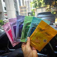 Désodorisant de voiture Aer Prower en papier de coton antibactérien, parfum citron océan, longue durée 30 jours, aromathérapie de poche